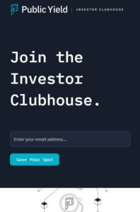 Investor clubhouse community- 1